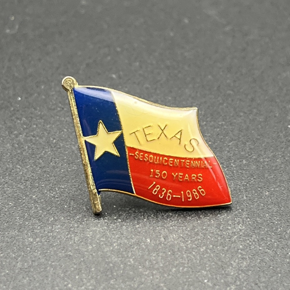 Texas State Flag Sesquicentennial United States Of America Lapel Hat Pin